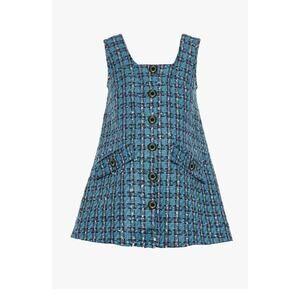 Bianca Balti Beverly Blue Boucle Tweed Mini Maternity Dress
Size 8
NWT